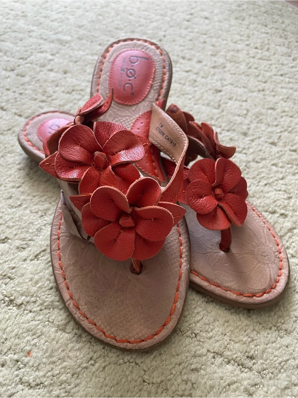 b.o.c. Born Concept Coral Flower Toe-Post Sandals